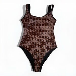 Fendi  Black and Brown Swimsuit